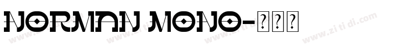Norman Mono字体转换